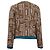 Fendi Jeans FF Logo Knopf-Cardigan aus brauner Wolle Rot - Ansicht 4