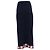 Falda midi Staud con ribete bordado en viscosa azul marino - vista 3