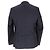 Dries Van Noten einreihiger Blazer aus navyblauer Wolle Marineblau - Ansicht 3