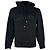 Felpa con cappuccio in cotone nero con logo ricamato Jean Paul Gaultier