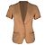 Bottega Veneta Kurzarm-Blazer aus beiger Wolle