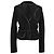 Joseph einreihiger Blazer mit Bindegürtel aus schwarzer Wolle