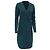 Vestido mini envelope Diane Von Furstenberg em viscose verde Verde oliva