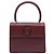 mala Must De Cartier com pega superior em couro Borgonha Vermelho Bordeaux