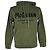 Felpa con cappuccio Alexander Mcqueen con logo graffiti in cotone olive Verde Verde oliva