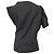 Yves Saint Laurent Blusa Asimétrica YSL en Seda Negra Negro - vista 3