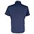 Polo effetto layering Brunello Cucinelli in cotone blu navy - vista 4