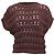 Top de punto calado Brunello Cucinelli en algodón marrón Castaño Roja