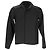 Sovracamicia Jil Sander con colletto camp in lana nera Nero