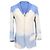 Louis Vuitton Embossed Cloud Blazer in Blue Polyester Light blue
