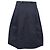 Jupe midi trapèze Jil Sander en coton bleu marine - vue 3