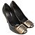 Décolleté Roger Vivier Trompette vintage Effect in pelle bronzo Metallico - vista 4