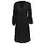 Diane Von Furstenberg Brenna Strick-Mini-Wickelkleid aus schwarzem Polyester
