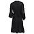Diane Von Furstenberg Brenna Strick-Mini-Wickelkleid aus schwarzem Polyester - Ansicht 4
