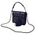Borsa a tracolla Tory Burch Fleming Printed Box in pelle blu - vista 2