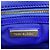 Borsa a tracolla Tory Burch Fleming Printed Box in pelle blu - vista 7