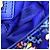 Borsa a tracolla Tory Burch Fleming Printed Box in pelle blu - vista 8