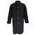 Apc A.P.C. Ethan einreihiger Mantel aus schwarzer Wolle