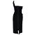 Abito midi monospalla Roland Mouret in poliammide nera Nero - vista 4
