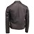 Loro Piana Gail Zip-Up Jacket in Dark Brown Calf Leather Red - view 4