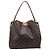 Borsa a tracolla Louis Vuitton Graceful PM in canvas rivestito marrone Rosso