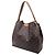 Borsa a tracolla Louis Vuitton Graceful PM in canvas rivestito marrone Rosso - vista 2