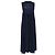 Jil Sander Plissiertes ärmelloses Midikleid aus Polyamid in Navy Blue Blau Marineblau