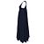 Jil Sander Plissiertes ärmelloses Midikleid aus Polyamid in Navy Blue Blau Marineblau - Ansicht 2