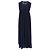 Jil Sander Plissiertes ärmelloses Midikleid aus Polyamid in Navy Blue Blau Marineblau - Ansicht 3