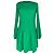 Maje Plisseierter Mini-Kleid mit langen Ärmeln aus grünem Polyester
