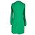 Maje Plisseierter Mini-Kleid mit langen Ärmeln aus grünem Polyester - Ansicht 3