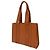 Borsa Tote Chloé Medium Woody in pelle di vitello marrone Rosso - vista 3