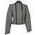 Blazer de doble cremallera Christian Dior en lana gris