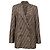 Fendi Monogram Blazer in Multicolor Silk Multiple colors