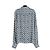 Etro Pre-Fall 2023 Seidencrepe-Bluse mit blauem Print - Ansicht 4