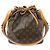 Noe Louis Vuitton Monogram Noé PM Bolso Saco Castaño Monograma
