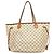 Borsa Tote Louis Vuitton Damier Azur Neverfull MM Bianco