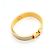 Clic H Brazalete Hermès Clic Clac PM chapado en oro Dorado - vista 2