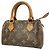 Bolsa de mão Louis Vuitton Monogram Mini Speedy Marrom