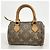 Bolsa de mão Louis Vuitton Monogram Mini Speedy Marrom - vista 11