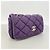 Bolsa de ombro Chanel em nylon acolchoado bubble roxo - vista 2