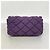 Bolsa de ombro Chanel em nylon acolchoado bubble roxo - vista 9