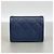 Tarjetero Chanel de piel de becerro granulada azul marino - vista 9