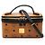 MCM Visetos Vanity Bag Braun Schwarz