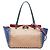 Bolso Tote Valentino Rockstud Azul Beige