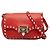 Borsa a tracolla Valentino Rockstud Rosso