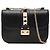 Borsa a tracolla con catena Valentino Rockstud Nero
