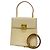 Borsa in pelle Gancini Salvatore Ferragamo Beige