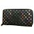 Louis Vuitton Monogram Multicolor Zippy Wallet Black Red