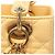 Borsa a mano Christian Dior Cannage Lady in pelle Giallo - vista 9